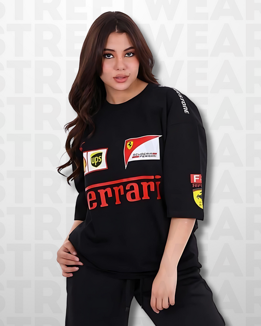 Ferrari Racing T-shirt l Unisex Oversized Tshirt l Streetwear Clothing