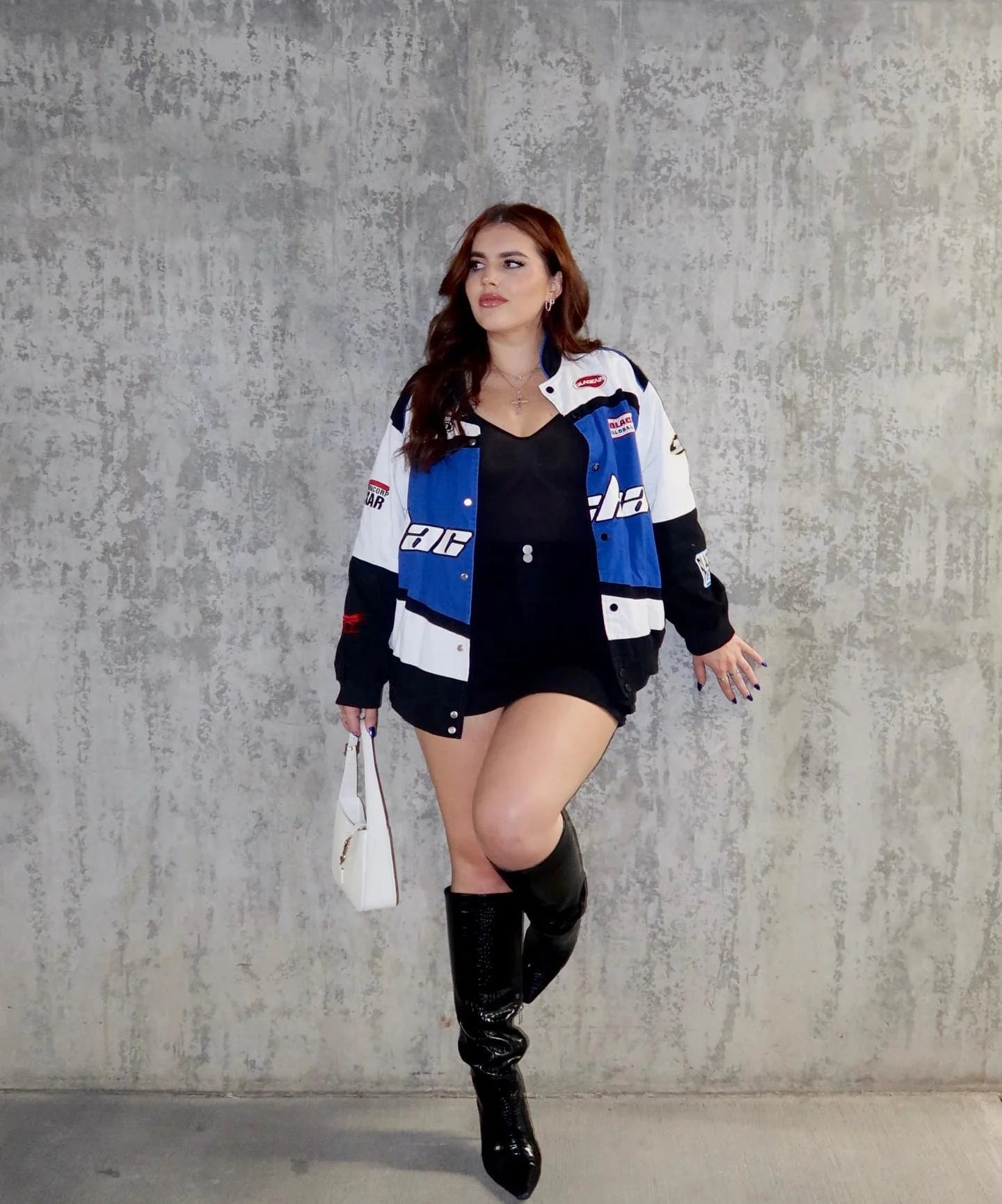 Bold Graphic NASCAR Jacket – BlackAir Racing Edition | Streetwear Clothings - Streetwear Clothings